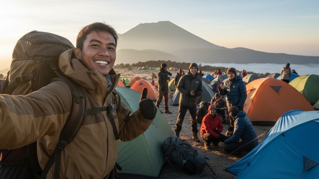 15 Contoh Prompt AI Foto di Gunung Merbabu yang Realistik