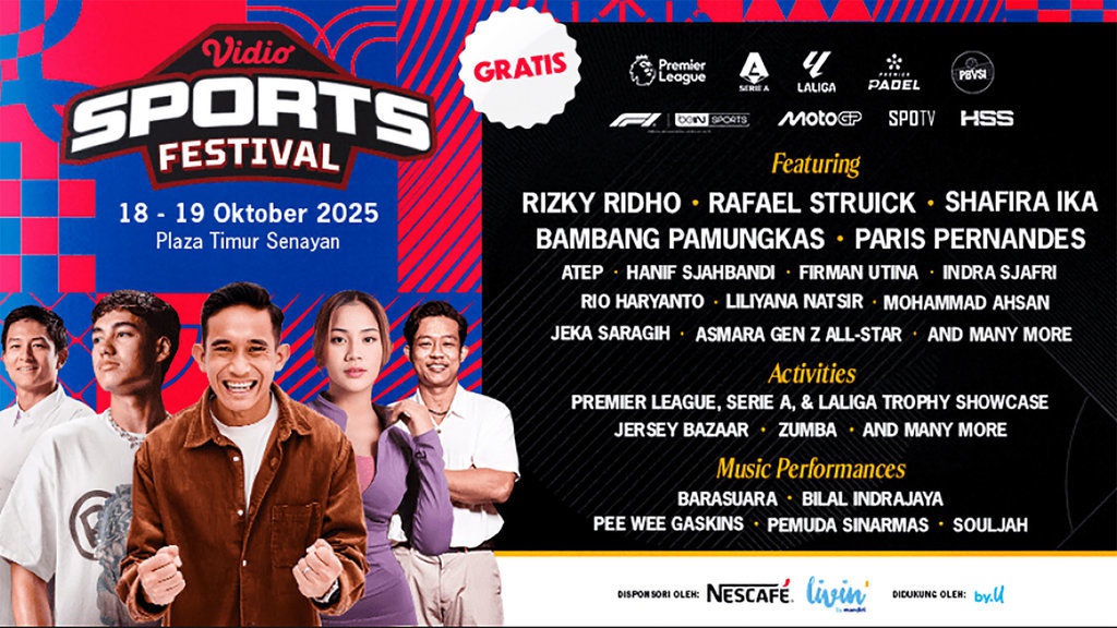 Rundown Vidio Sports Festival 2025 dan Rangkaian Acara Rundown Vidio Sports Festival 2025 dan Rangkaian Acara