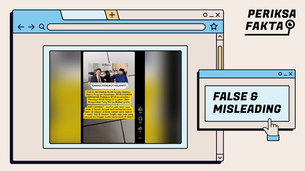 Tidak Benar, Iuran BPJS Naik 50 Persen