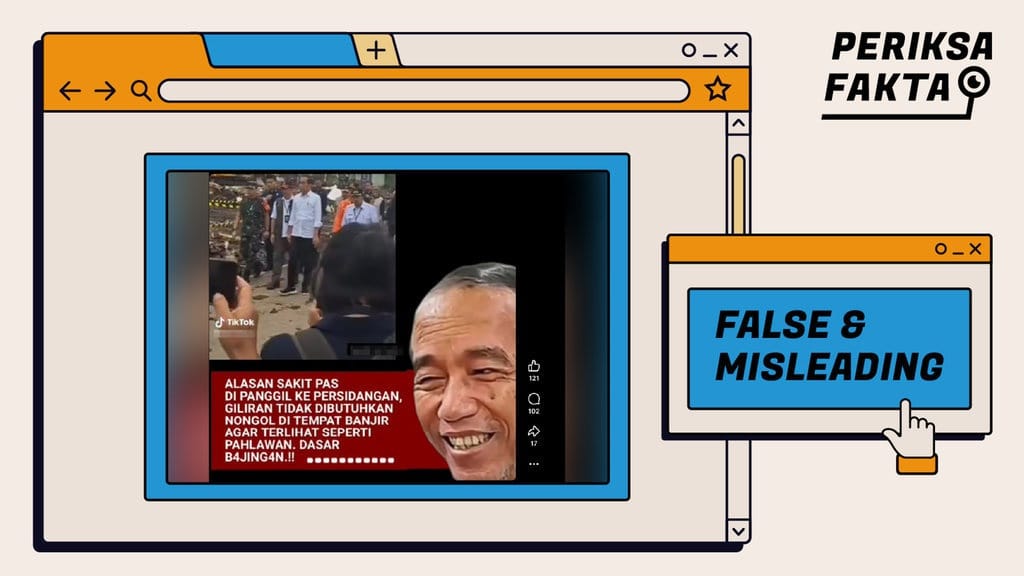 Hoaks Video Kunjungan Jokowi ke Banjir Sumatra Tahun 2025