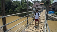 Ratusan Jembatan Gantung Kabupaten Lebak Tak Layak Dilintasi
