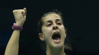 Hasil Badminton Indonesia Masters 2020: Carolina Marin ke Semifinal