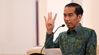 Jokowi Bercanda Soal Reshuffle di Haul Taufiq Kiemas