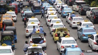 Sopir Kembali Demo Tutup Aplikasi Taksi Online