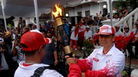 Kirab Api PON di Sukabumi