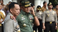 Kapolri dan Panglima TNI Pantau Unjuk Rasa