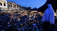 Reruntuhan Gempa di Pidie Jaya