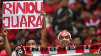 Suporter Timnas Tetap Dukung Laga Indonesia Vs Myanmar 