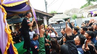 Cagub Agus Yudhoyono Berkunjung ke Rusun TKBM 