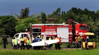 Pesawat Latih Gagal Mendarat dan Terbakar di Banyuwangi
