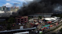 Kebakaran Pasar Senen Padam Setelah 20 Jam