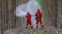 Simulasi Penaganan Kebakaran Hutan