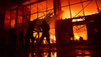 Gedung Kejaksaan Negeri Manggarai NTT Terbakar
