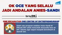 Infografik Ok Oce yang Selalu Jadi Andalan Anies-Sandi