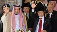 Disambut Ketua DPR, Raja Salman Tiba di Kompleks Parlemen