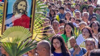 Perayaan Minggu Palma 2018 di Keuskupan Timika Papua
