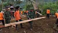 3 Hektare Lahan Longsor di Nganjuk Jawa Timur