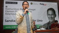 Sandiaga Sebut akan Sumbangkan Gajinya untuk Bazis DKI 