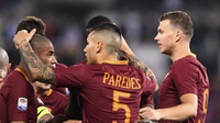 Hasil Liga Champions: AS Roma vs Barcelona Skor Babak Pertama 1-0 