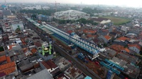 Konstruksi LRT Roboh, Sandiaga: Proyek Ini Kejar Target Juli Kelar