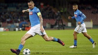Hasil Liga Italia Lazio vs Napoli Babak Pertama Imbang Skor 1-1