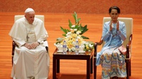 Paus Fransiskus Menyebut Rohingya Pertama Kali dalam Kunjungannya
