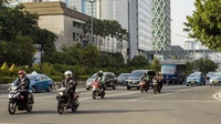Pengendara Sepeda Motor Sudah Bisa Melintas di Jalan Thamrin 