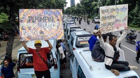 Audiensi dengan Demo Sopir Angkot, Dishub Tak Bahas Tuntutan
