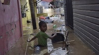 Cililitan Tergenang Banjir Setinggi Satu Meter