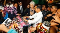 Jokowi Ajak Direktur IMF Lihat Praktik JKN dan Pasar Tanah Abang