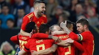 Hasil Spanyol vs Argentina Skor Babak Pertama 2-1