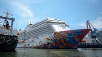 Genting Dream Cruise Berlabuh di Pelabuhan Tanjung Priok