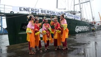 Kapal Greenpeace Rainbow Warrior Tiba di Jakarta