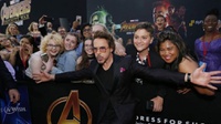 Premier Avengers Infinity War: Robert Downey Jr Puji Black Panther