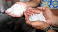 400 Ton Garam Impor di Gresik Jawa Timur Disita Polisi 