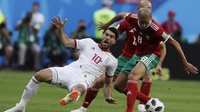 Hasil Maroko vs Iran Skor Babak Pertama 0-0