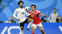 Rusia vs Mesir Babak 1 Skor 0-0, Mohamed Salah Masih Terkunci
