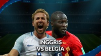 Susunan Pemain Belgia vs Inggris: Lukaku dan Kane Tetap Andalan