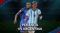 Perancis vs Argentina: Live Streaming, Siaran TV, dan Prediksi