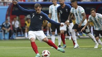 Hasil Perancis vs Argentina Skor Babak Pertama 1-1