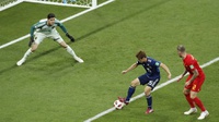 Belgia vs Jepang: Courtois Hampir Lakukan Kesalahan Karius-esque