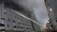Gedung Sasana Krida di Kompleks Kantor Gubernur Papua Terbakar