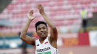 Hasil Lari 100 Meter AG 2018: Lalu Muhammad Zohri Gagal Raih Emas