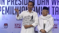 Pintu Utama GBK Mulai Dipadati Massa Kampanye Akbar Jokowi-Ma'ruf