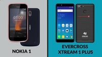 Perbandingan Spesifikasi Nokia 1 dan Evercoss Xtream 1 Plus