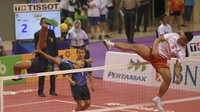 Timnas Sepak Takraw Indonesia Disingkirkan Malaysia di Semifinal