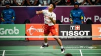 Hasil Bulutangkis Asian Games 2018: Anthony Ginting ke 16 Besar