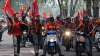 Ratusan Pemuda Pancasila Turun ke Jalan, Polisi Larang Unjuk Rasa
