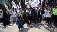 Massa Aksi Bela Tauhid Sempat Cekcok di Kantor GP Ansor