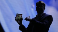 Purwarupa Smartphone Layar Lipat Samsung Dipamerkan di CES 2019